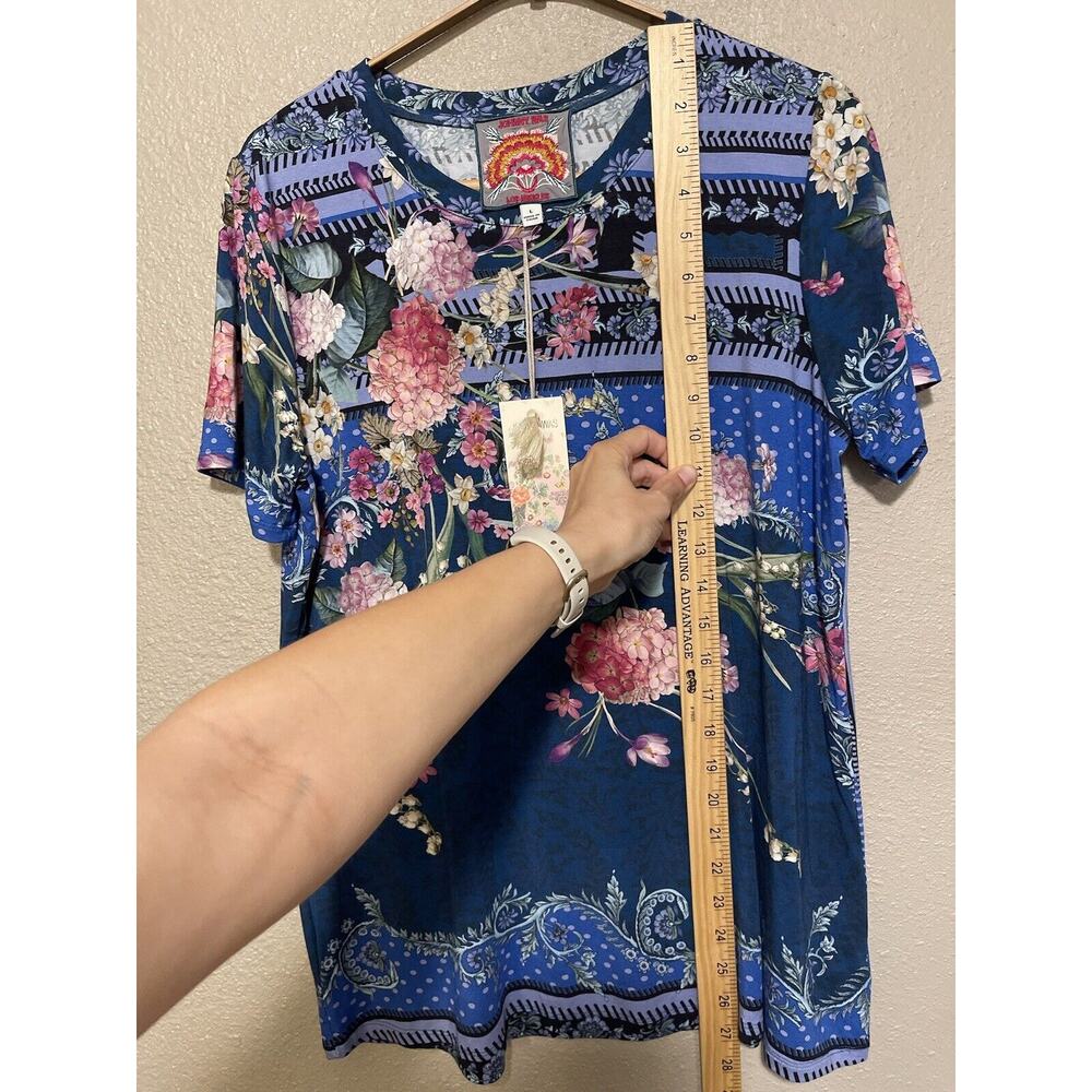 Johnny Was Revive Floral Tee size Large - Picture 8 of 12